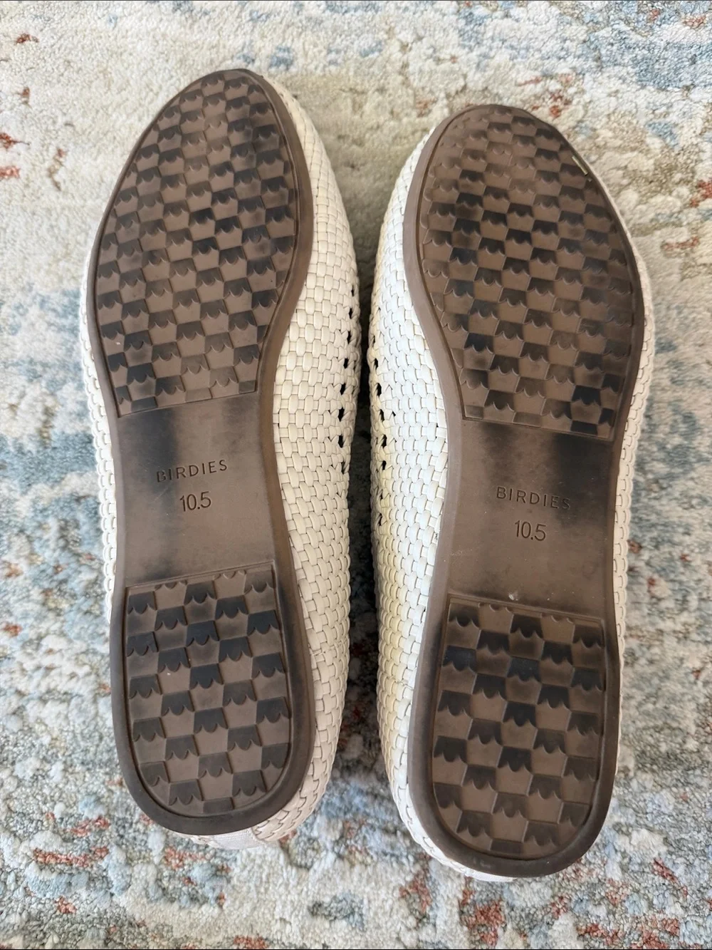 Birdies Woven Cream/Tan Slip-On Loafers